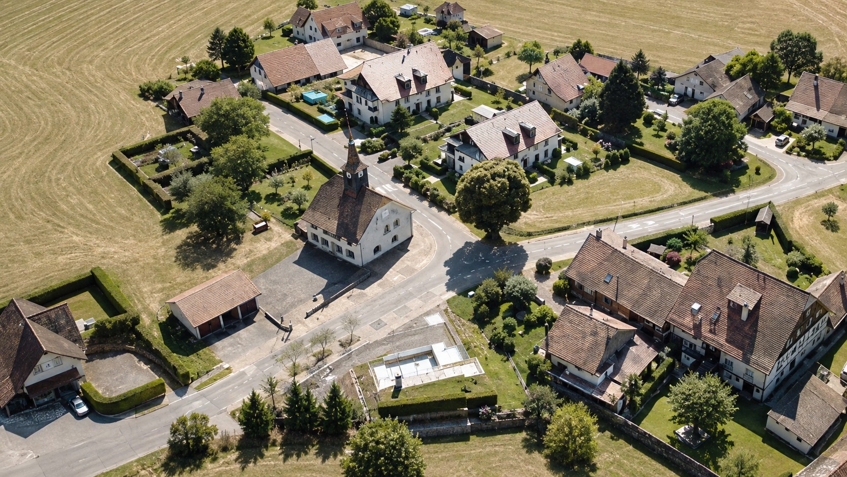 Village et campagne où Philippe Duthon a grandi